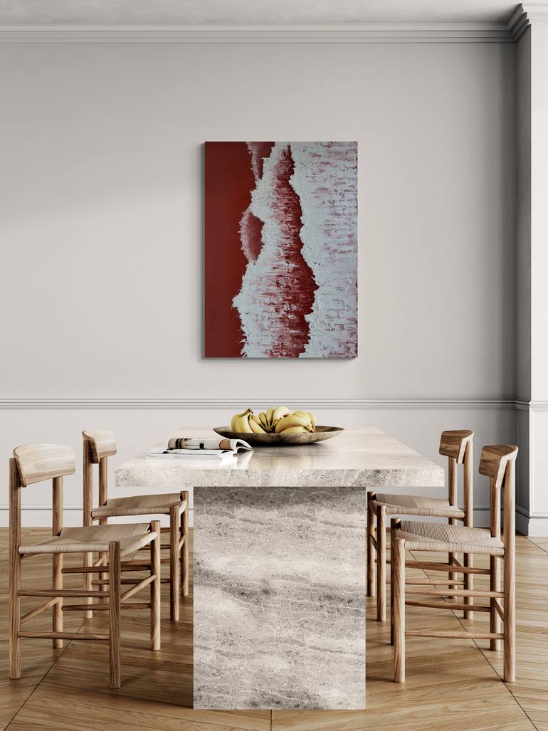 Original Abstract Seascape Painting by Anna Rusak