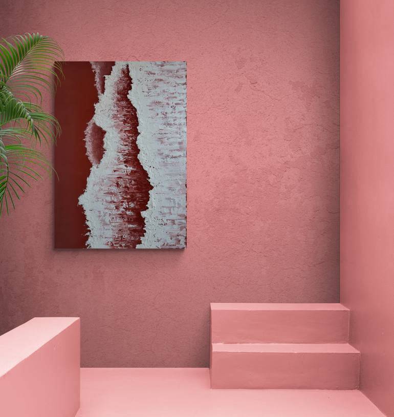 Original Abstract Seascape Painting by Anna Rusak