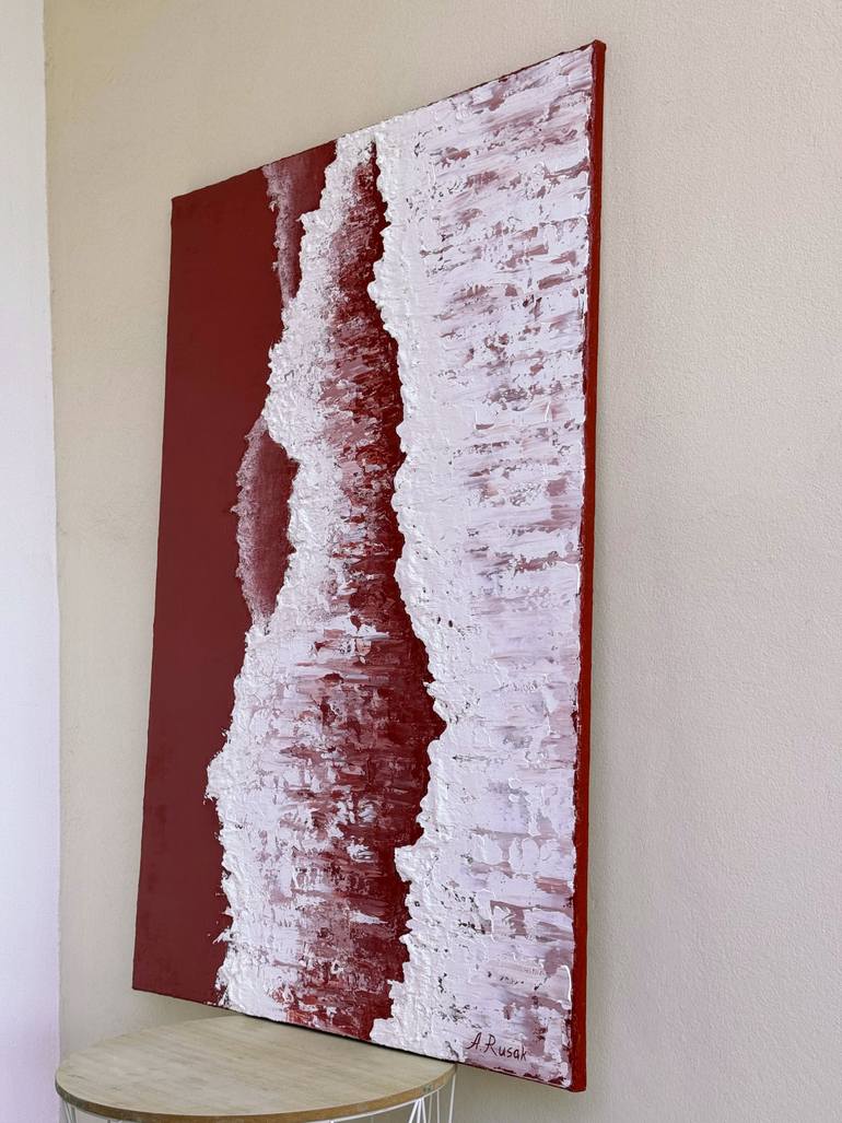 Original Abstract Seascape Painting by Anna Rusak