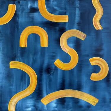 Original Abstract Expressionism Abstract Painting by Anna Rusak