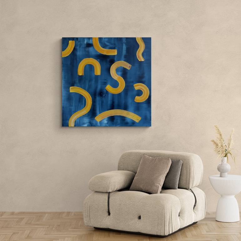 Original Abstract Expressionism Abstract Painting by Anna Rusak