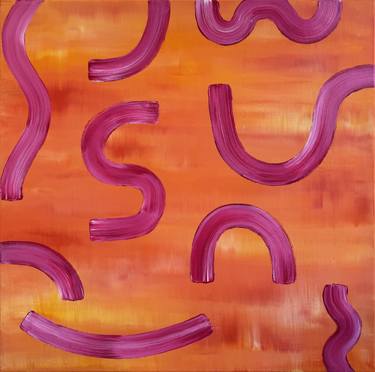 Original Abstract Expressionism Abstract Painting by Anna Rusak