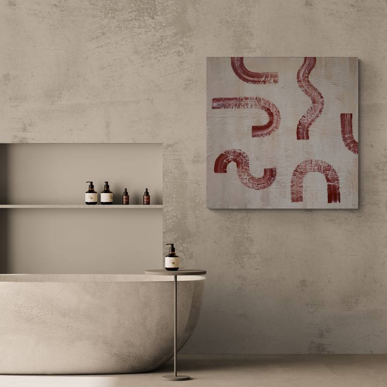 Original Abstract Expressionism Abstract Painting by Anna Rusak