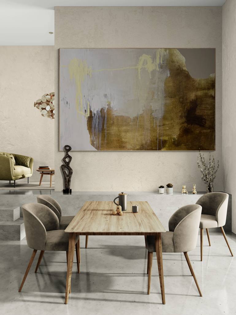 Original Abstract Expressionism Abstract Painting by Julia Chuquis