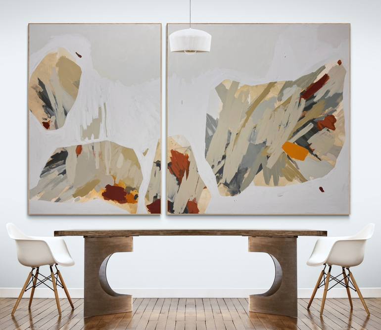 Original Abstract Expressionism Abstract Painting by Julia Chuquis