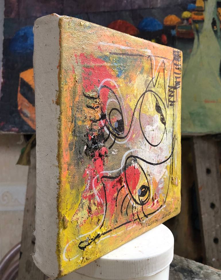 Original Abstract Expressionism Abstract Painting by Oluwaseyi Olaide