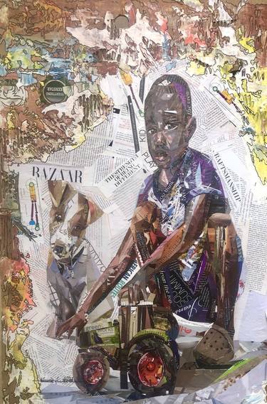 Original Conceptual Children Mixed Media by Oluwaseyi Olaide