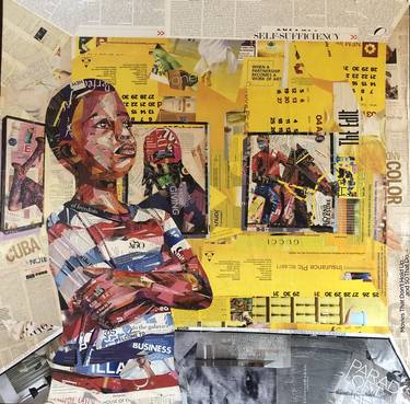Original Figurative Children Collage by Oluwaseyi Olaide