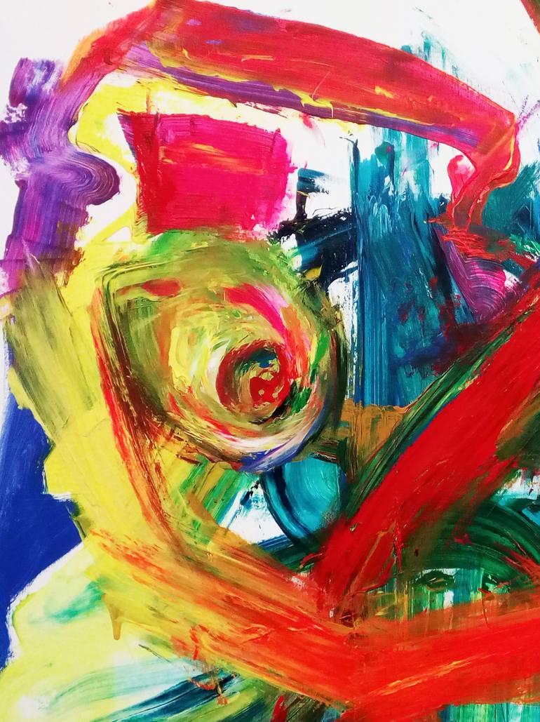 Original Expressionism Women Painting by Dimitra Fakarou