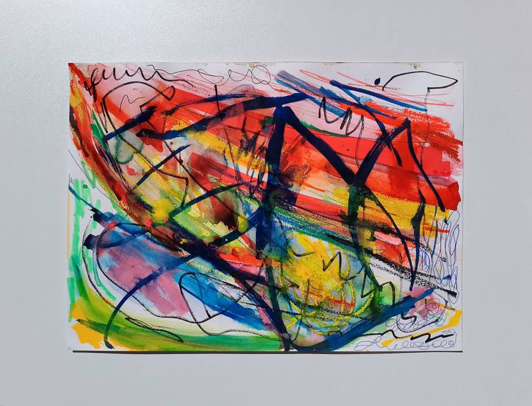 Original Abstract Seascape Painting by Dimitra Fakarou