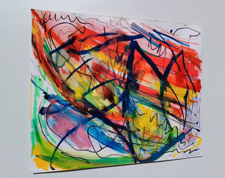 Original Abstract Seascape Painting by Dimitra Fakarou