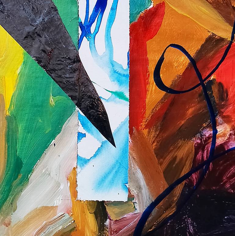 Original Abstract Expressionism Abstract Painting by Dimitra Fakarou
