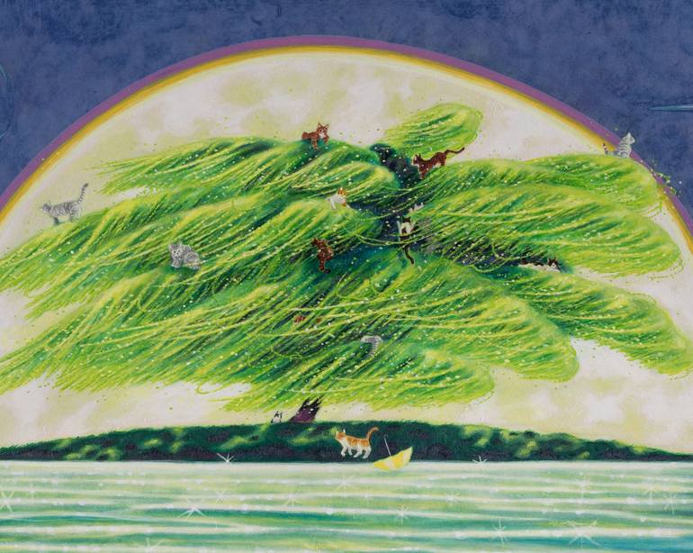 Original Symbolism Animal Painting by Eui Jin Yun