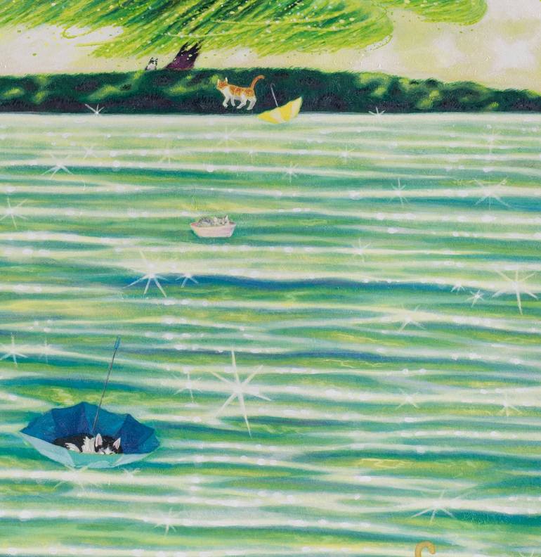 Original Symbolism Animal Painting by Eui Jin Yun