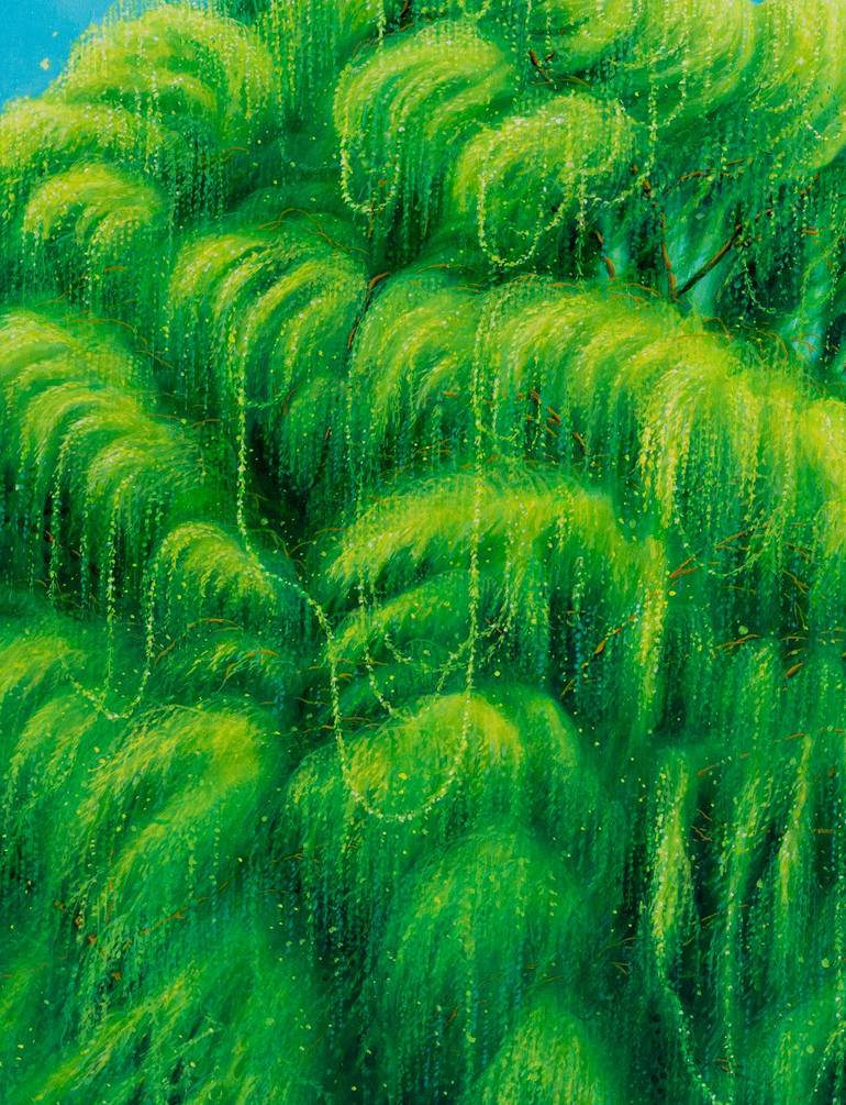 Original Symbolism Landscape Painting by Eui Jin Yun