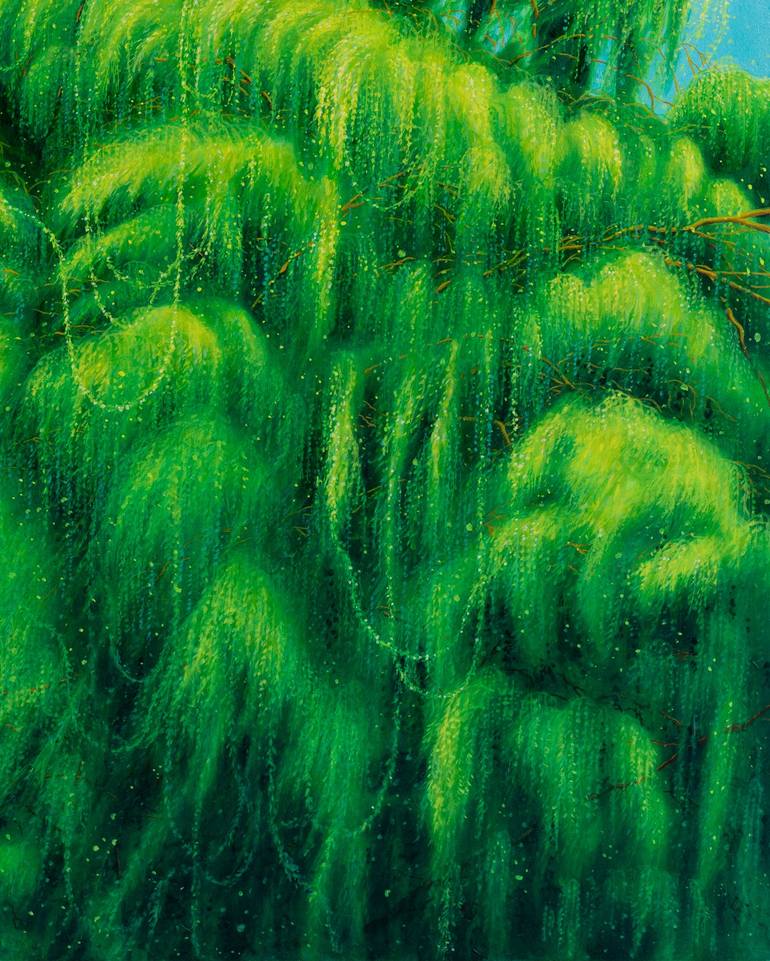 Original Symbolism Landscape Painting by Eui Jin Yun