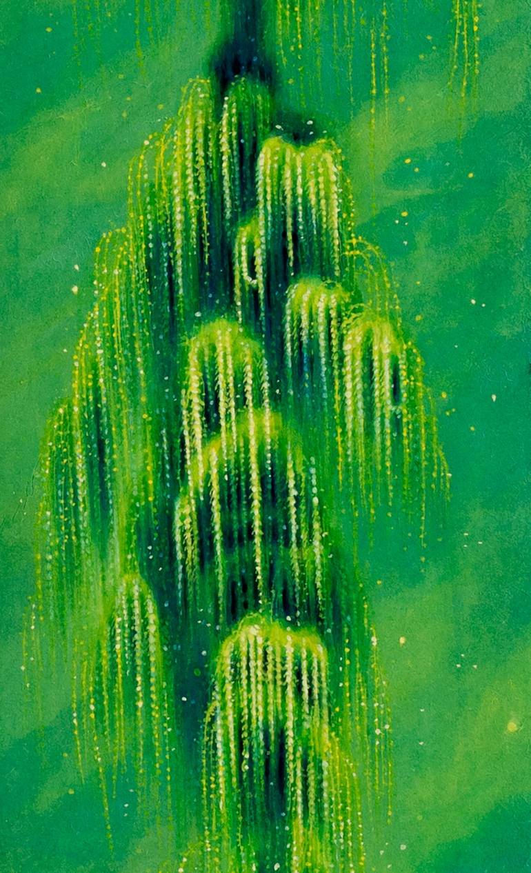 Original Symbolism Nature Painting by Eui Jin Yun