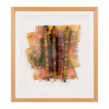 Original Abstract Expressionism Abstract Mixed Media by Miriam Habibe
