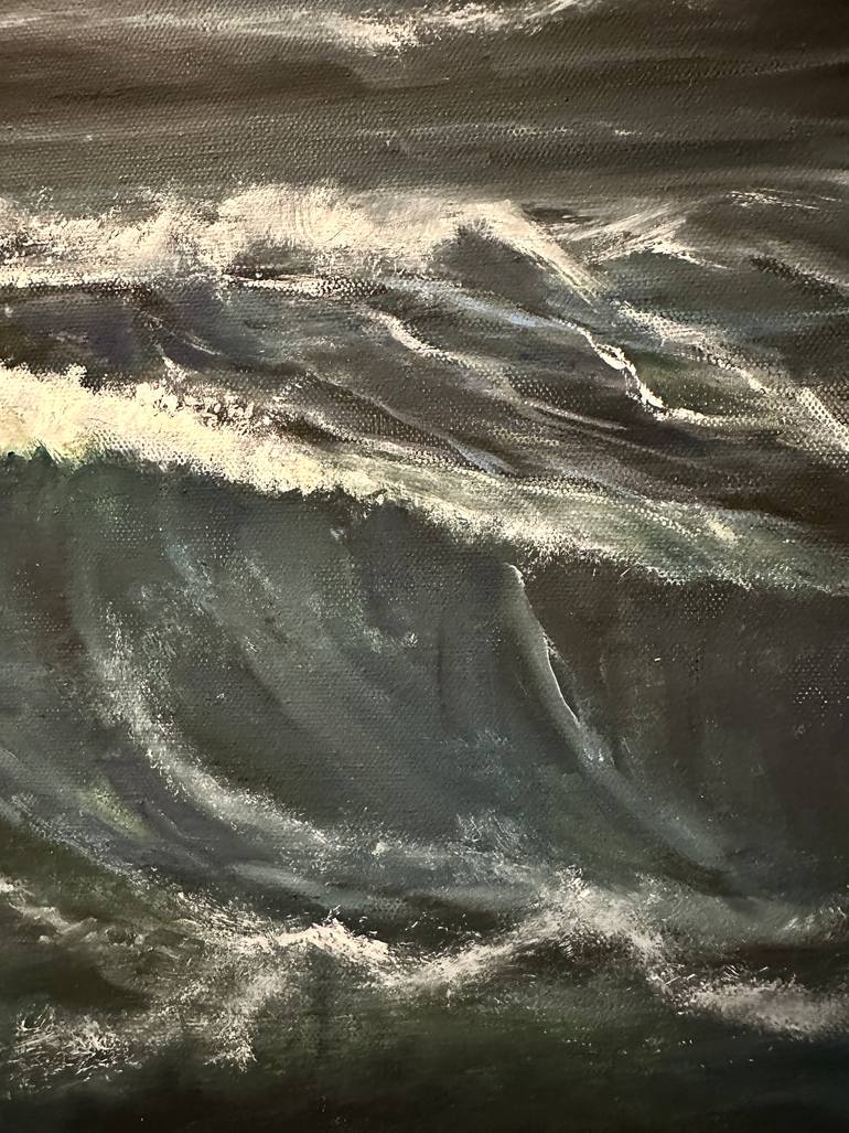 Original Classicism Seascape Painting by Anna Parhimovits