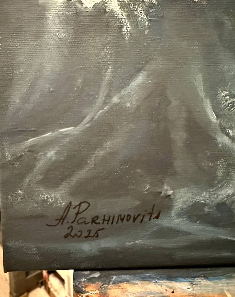 Original Classicism Seascape Painting by Anna Parhimovits