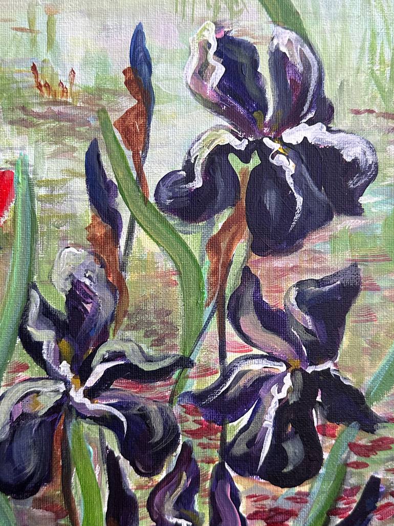 Original Expressionism Nature Painting by Anna Parhimovits