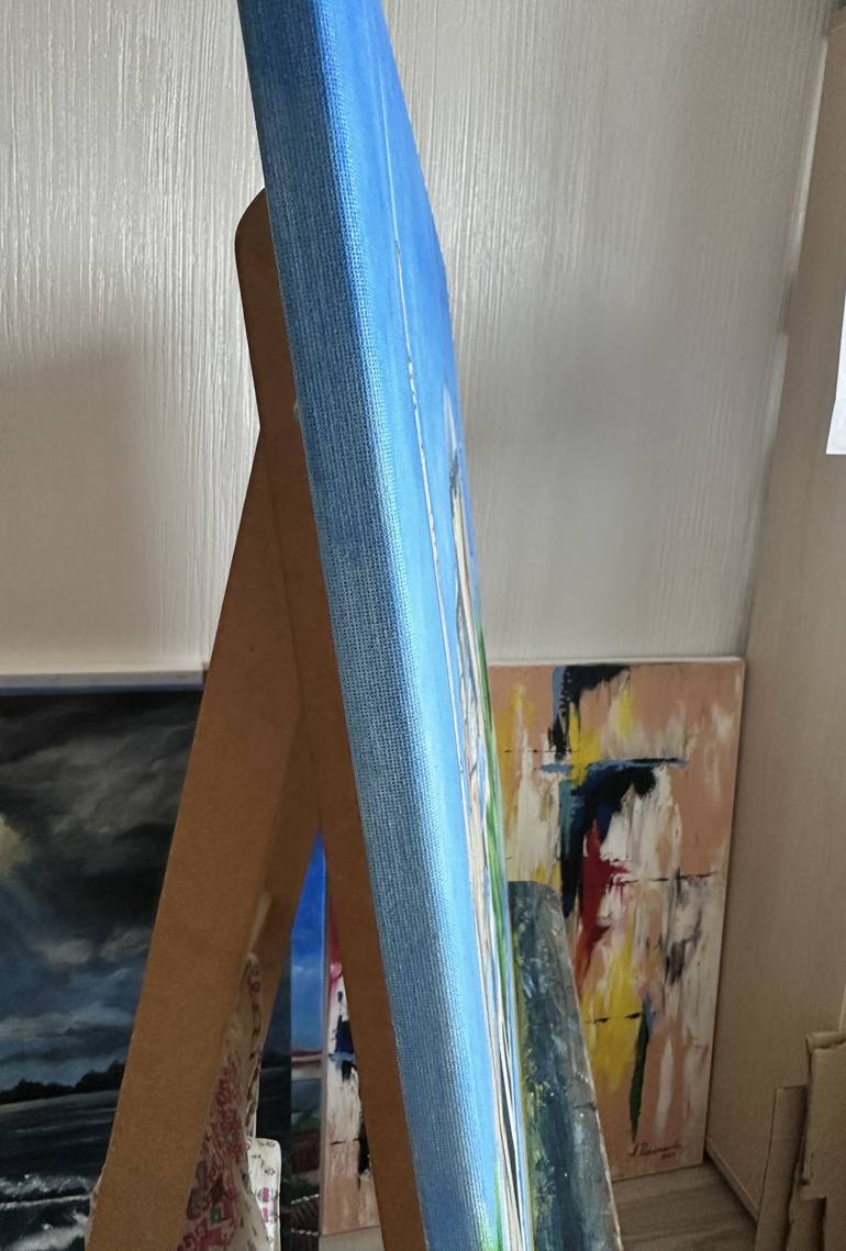 Original Expressionism Cities Painting by Anna Parhimovits
