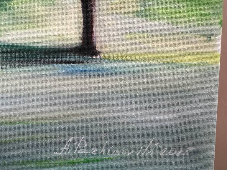 Original Expressionism Cities Painting by Anna Parhimovits