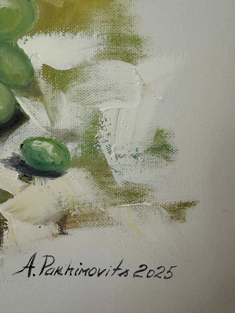 Original Expressionism Still Life Painting by Anna Parhimovits