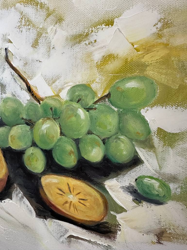 Original Expressionism Still Life Painting by Anna Parhimovits