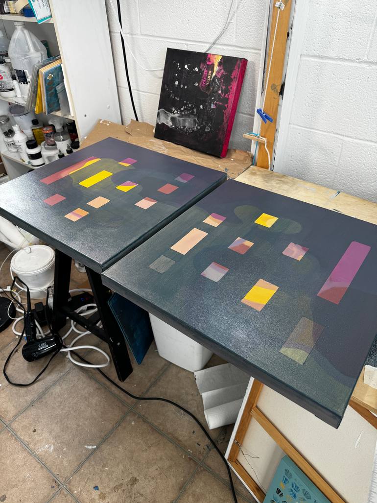 Original Abstract Painting by Clare Winslow