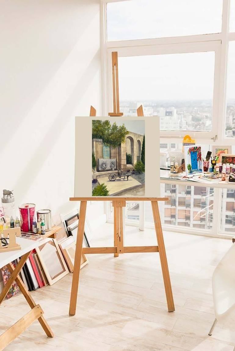 Original Contemporary Architecture Painting by Hanna Samoilenko
