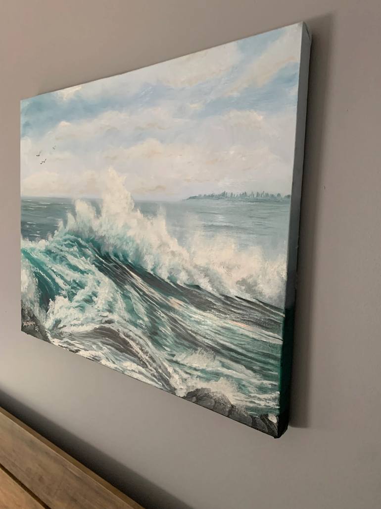 Original Realism Beach Painting by Frank Digregorio