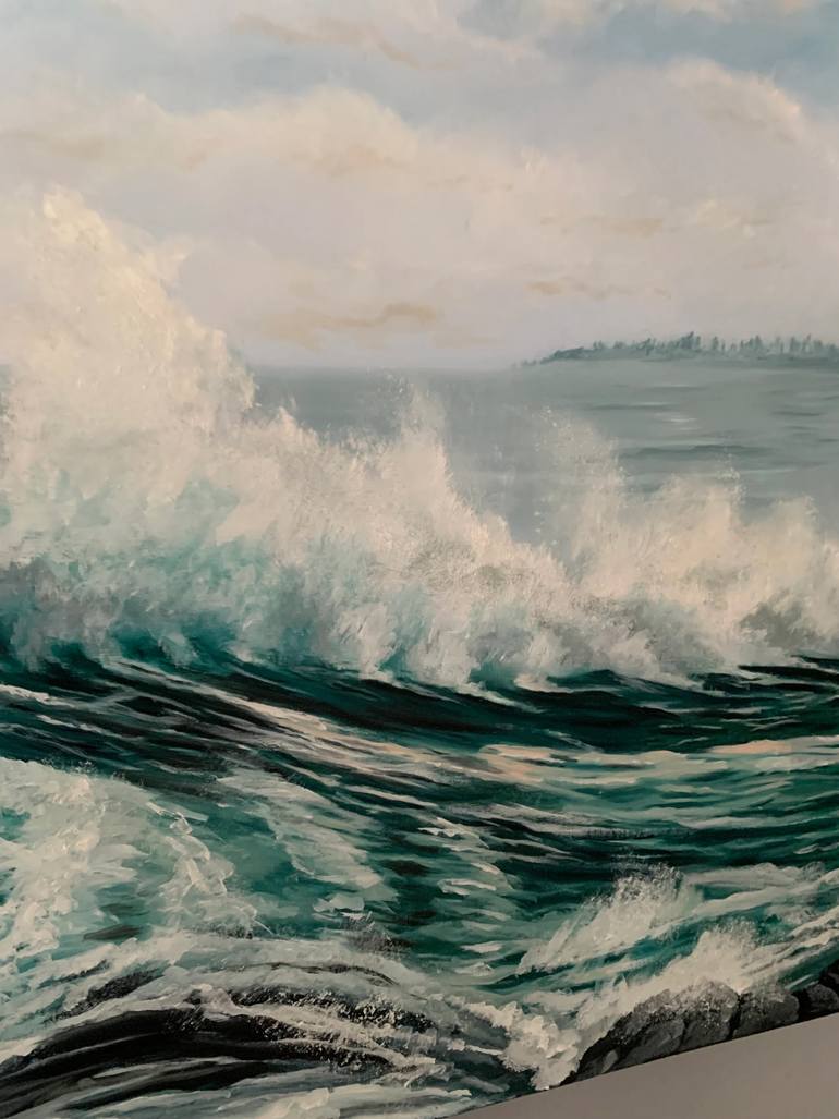 Original Realism Beach Painting by Frank Digregorio