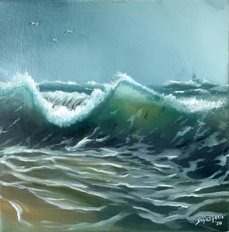 Original Impressionism Beach Paintings by Frank Digregorio