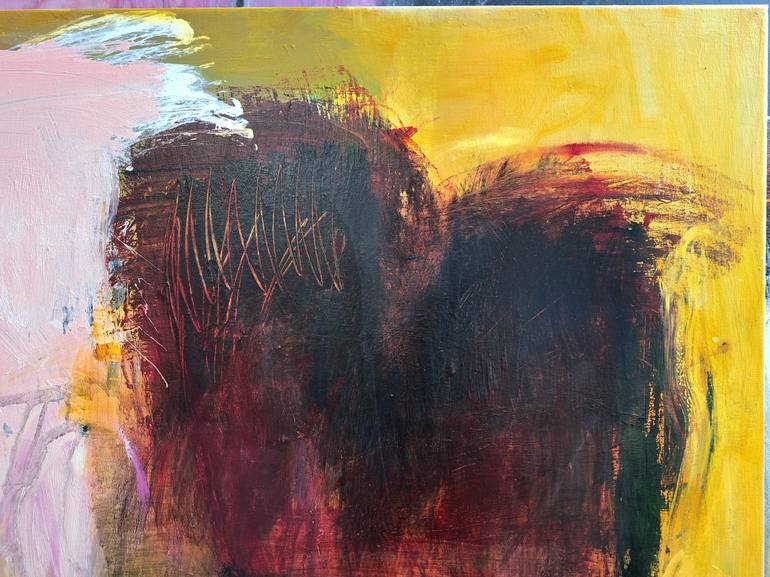 Original Expressionism Love Painting by Leena Noux