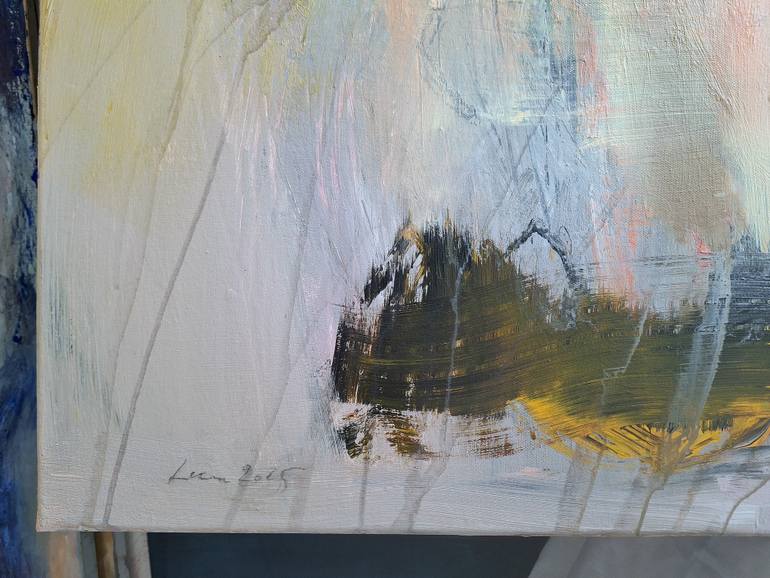 Original Expressionism Love Painting by Leena Noux