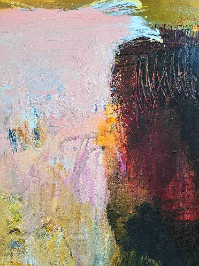 Original Expressionism Love Painting by Leena Noux