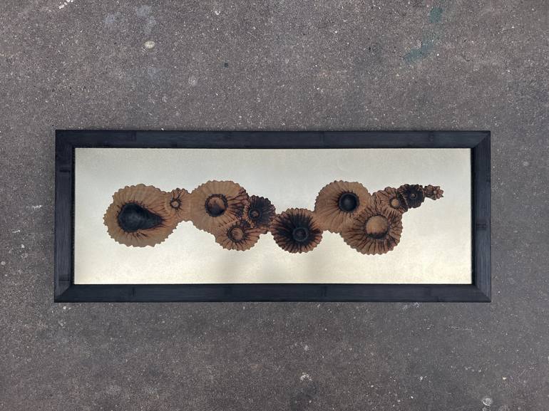 Original Art Nouveau Landscape Sculpture by Tom Van Der Have