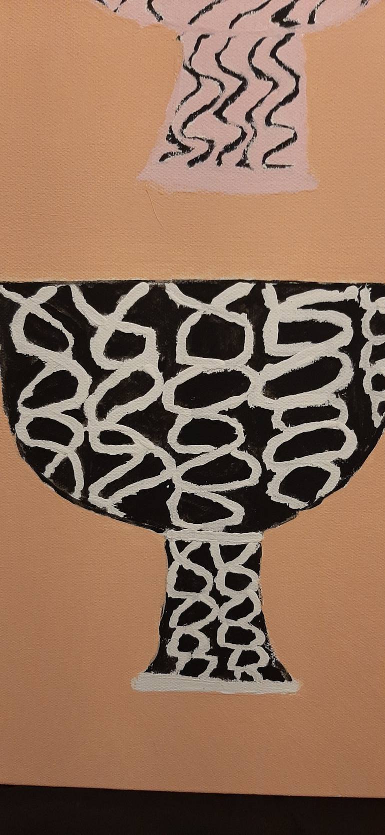 Original Abstract Floral Painting by Mary Hubbard