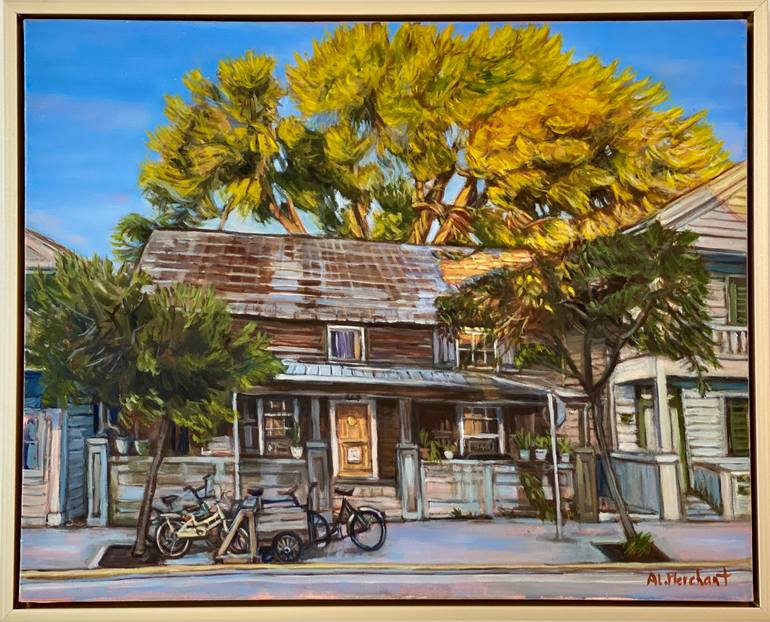Original Figurative Architecture Painting by Anne-Lise Merchant