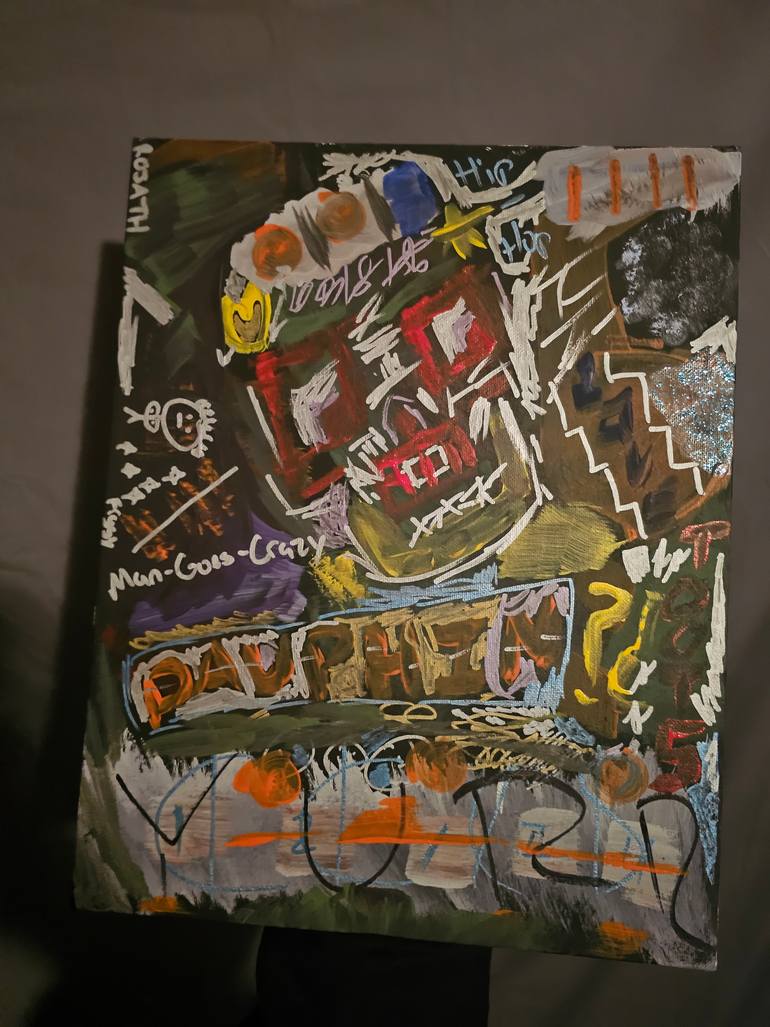 Original Abstract Expressionism Abstract Painting by Robert Thompson
