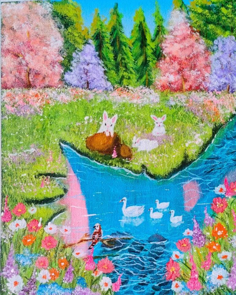 Print of Abstract Landscape Paintings by Shivani Shivani