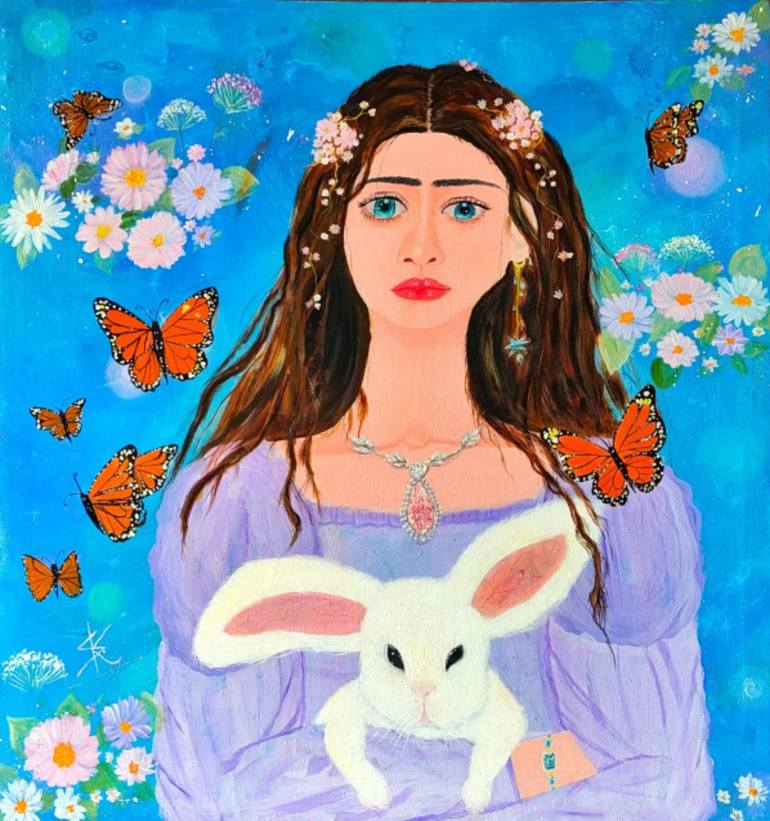 Print of Abstract Women Paintings by Shivani Shivani