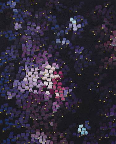 Original Abstract Outer Space Paintings by Youyeong Seo