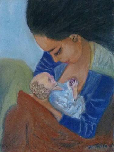 Original Figurative People Paintings by Sevasti Boutos