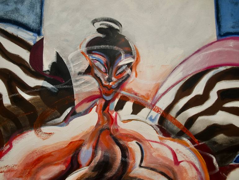 Original Modernism Women Painting by Patrick Cuenot