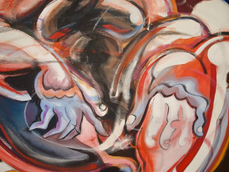 Original Modernism Women Painting by Patrick Cuenot