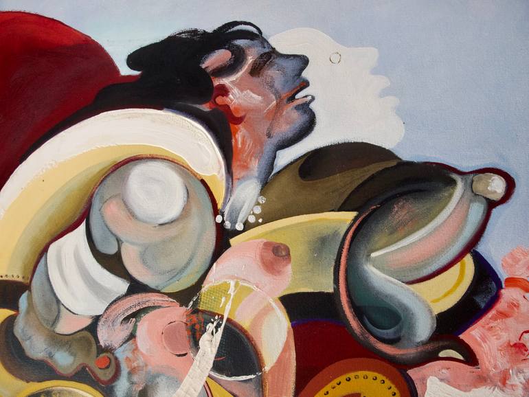 Original Figurative Fantasy Painting by Patrick Cuenot