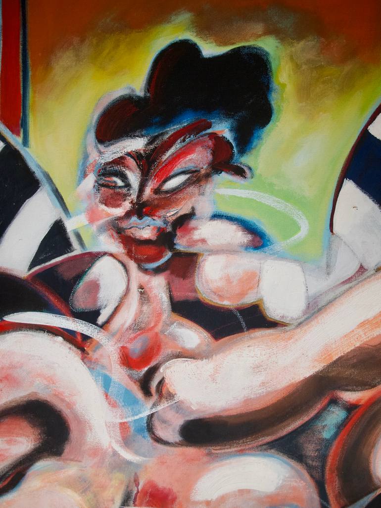 Original Figurative Women Painting by Patrick Cuenot