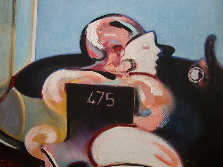 Original Modernism Women Painting by Patrick Cuenot